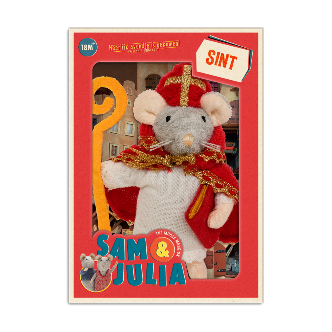 Kuscheltier Maus Sankt Nikolaus