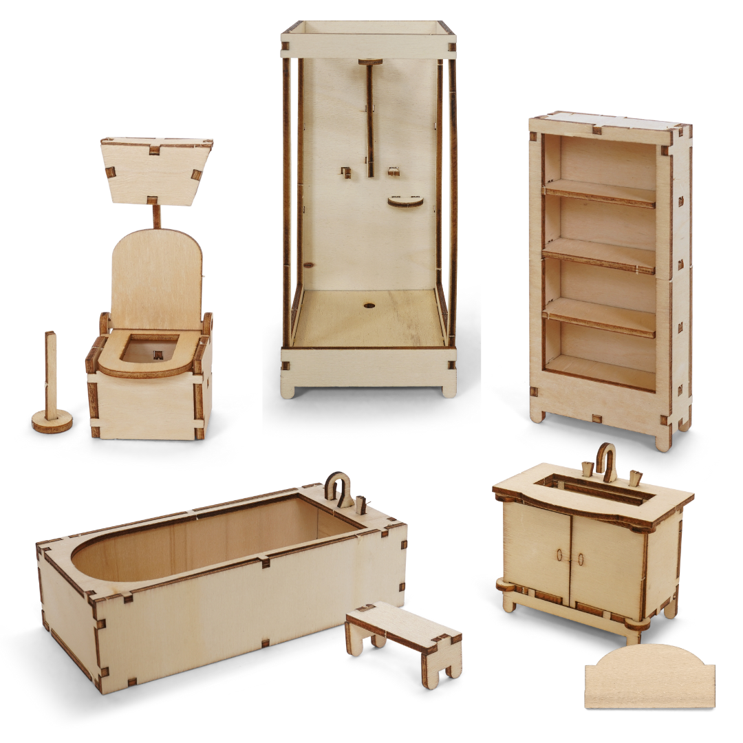 Basis Bastelset - Badezimmer