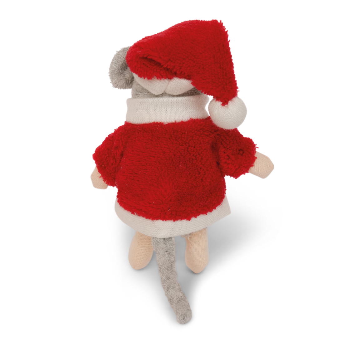 Kuscheltier Maus der Weihnachtsmann